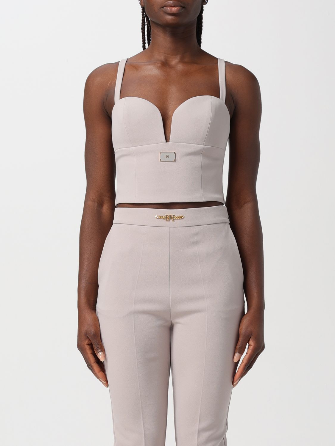 Elisabetta Franchi Top ELISABETTA FRANCHI Woman colour Pearl