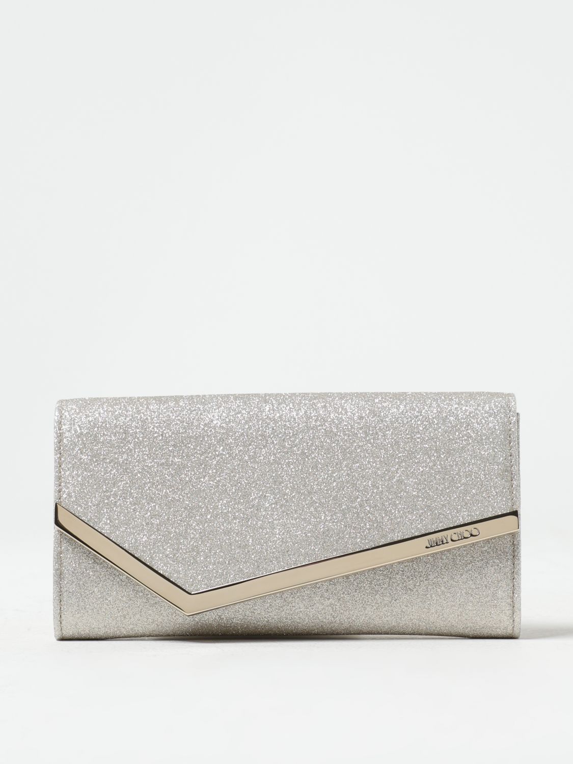 Jimmy Choo Clutch JIMMY CHOO Woman colour Silver