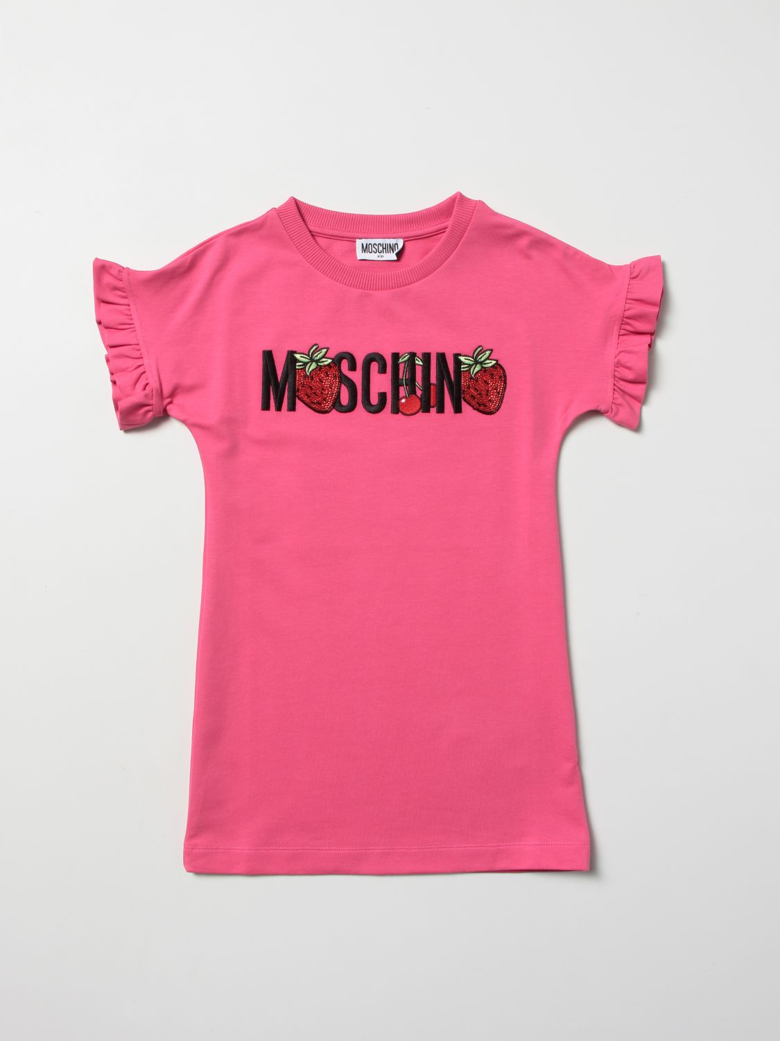  Moschino Kid dress with strawberry print