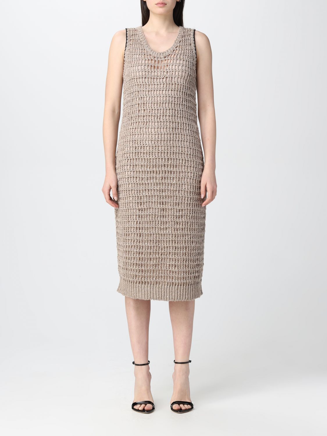 Brunello Cucinelli Dress BRUNELLO CUCINELLI Woman colour Sand