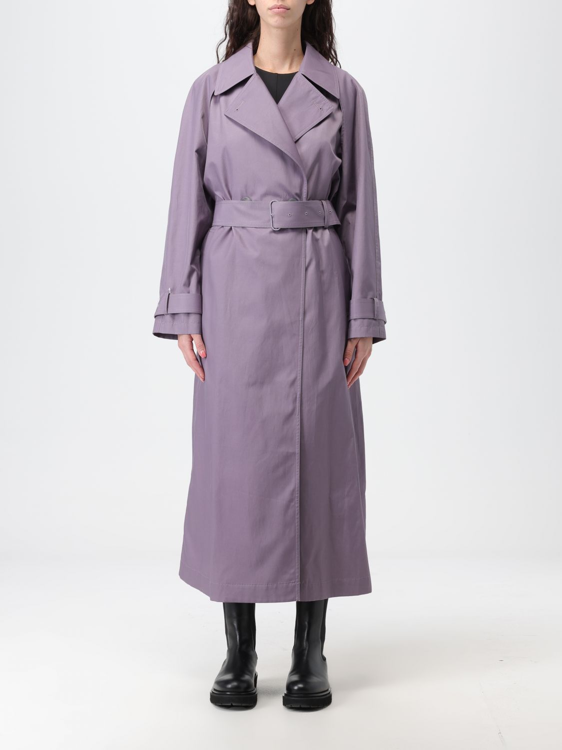 Calvin Klein Trench Coat CALVIN KLEIN Woman colour Violet