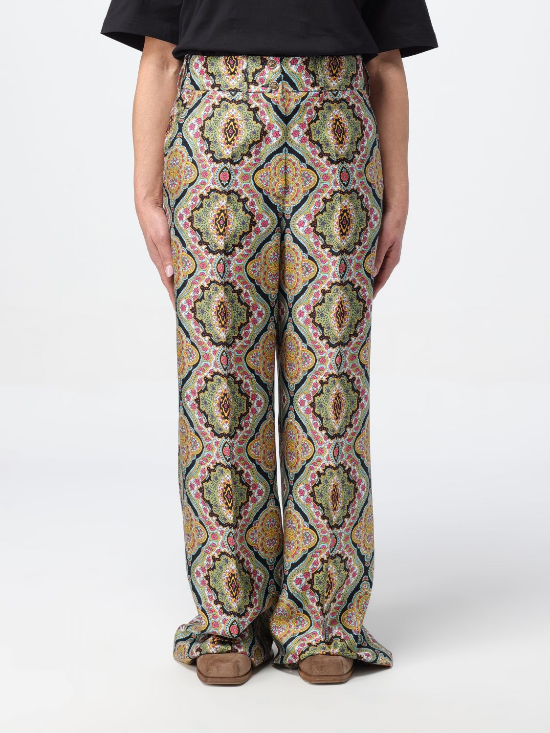 Etro Trousers ETRO Woman colour Black