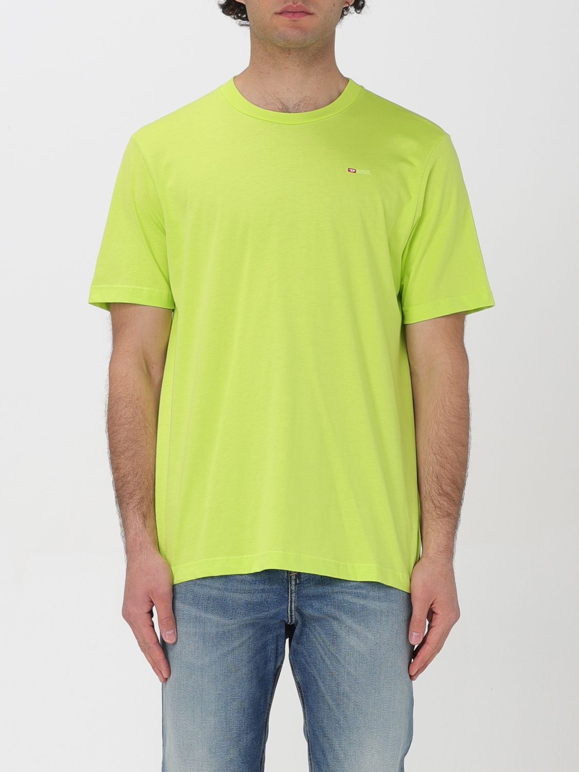 Diesel T-Shirt DIESEL Men colour Acid Green