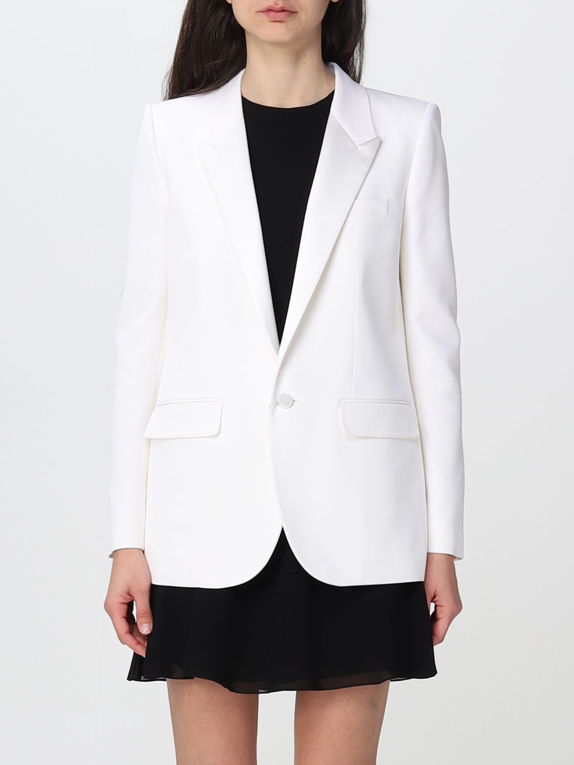 Saint Laurent Blazer SAINT LAURENT Woman colour Nude