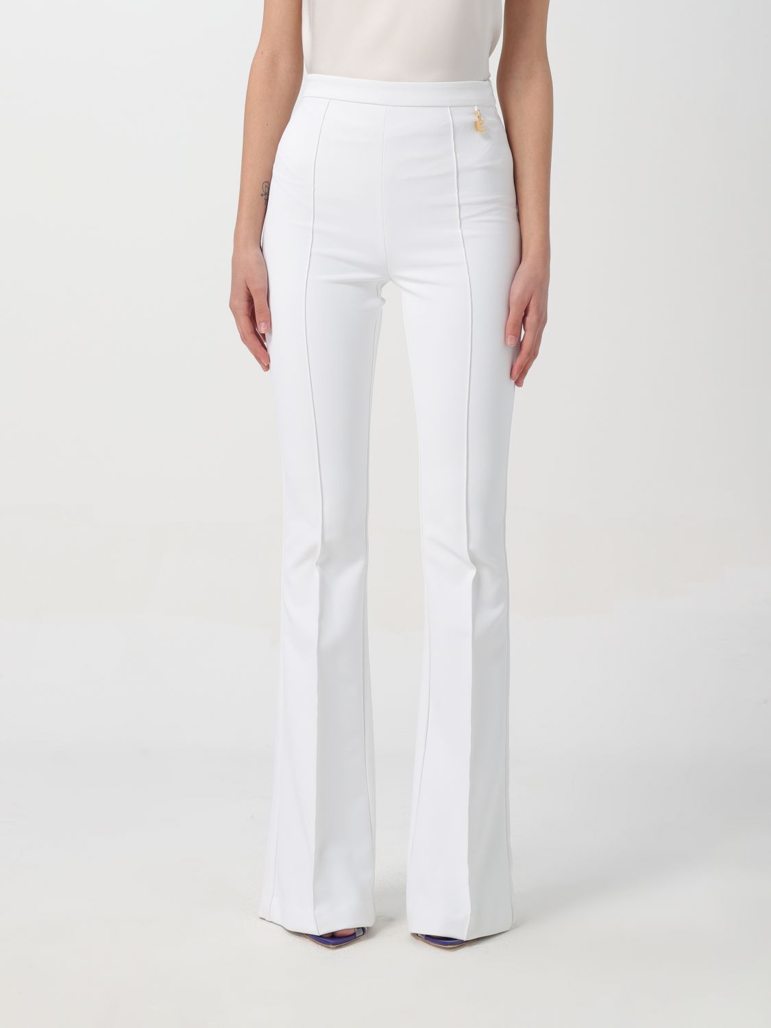 Elisabetta Franchi Trousers ELISABETTA FRANCHI Woman colour Ivory