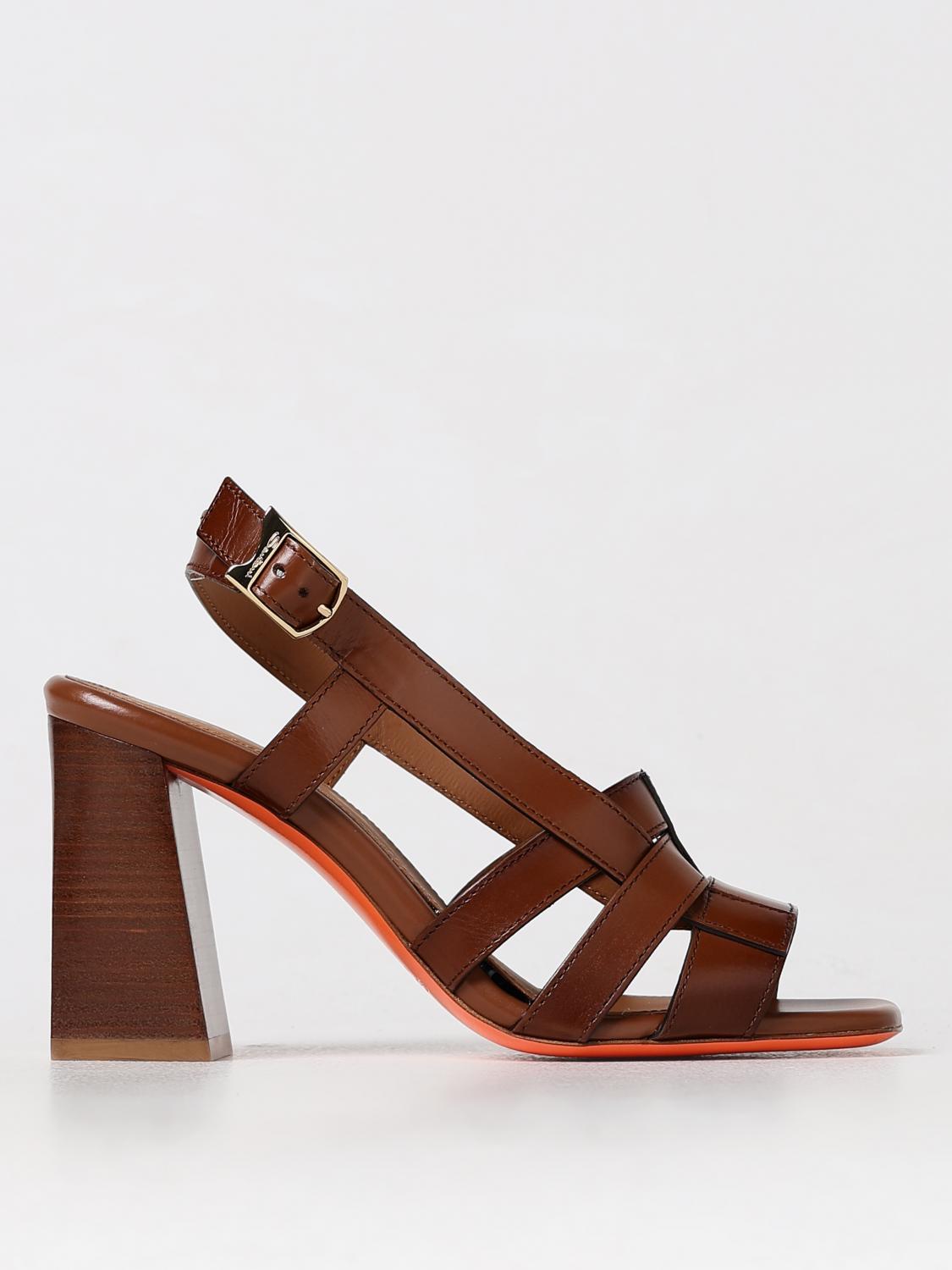 Santoni Heeled Sandals SANTONI Woman color Brown