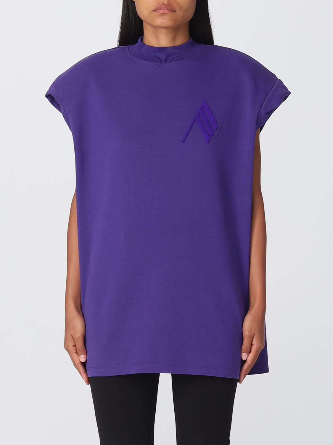 The Attico T-Shirt THE ATTICO Woman colour Violet