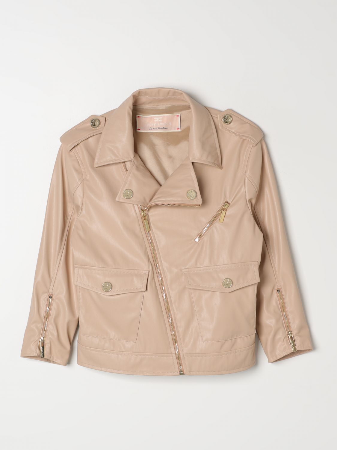 Elisabetta Franchi La Mia Bambina Jacket ELISABETTA FRANCHI LA MIA BAMBINA Kids colour Sand