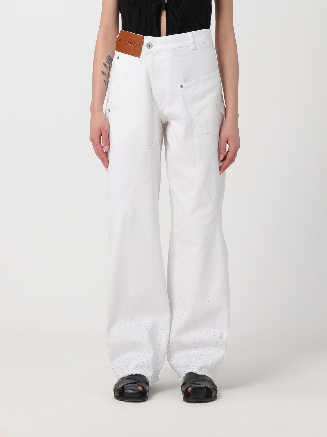 Jw Anderson Jeans JW ANDERSON Woman colour White