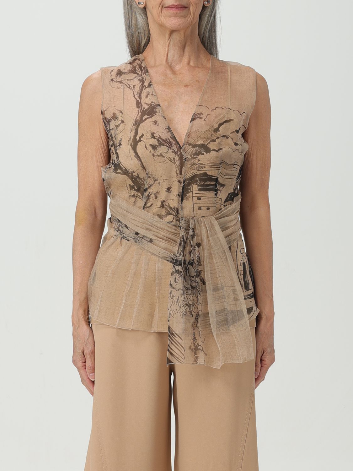 Alberta Ferretti Top ALBERTA FERRETTI Woman colour Beige