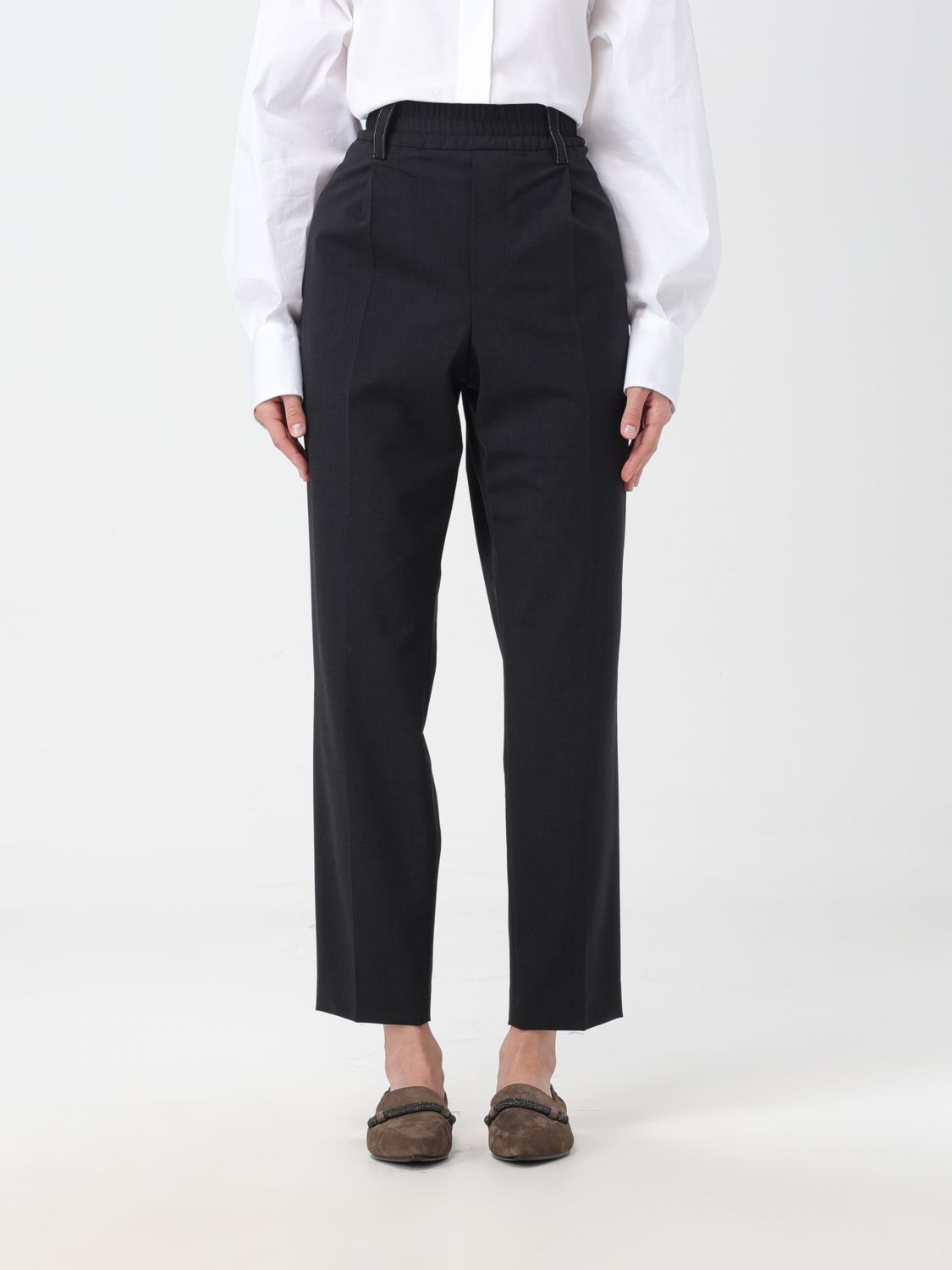 Brunello Cucinelli Trousers BRUNELLO CUCINELLI Woman colour Black