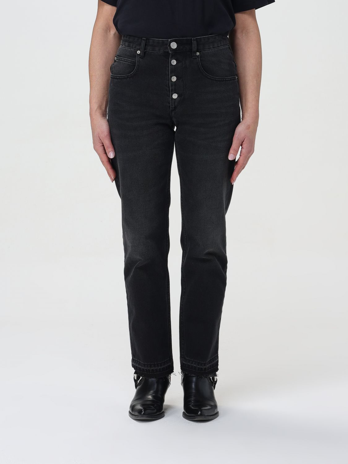 Isabel Marant Jeans ISABEL MARANT Woman colour Black