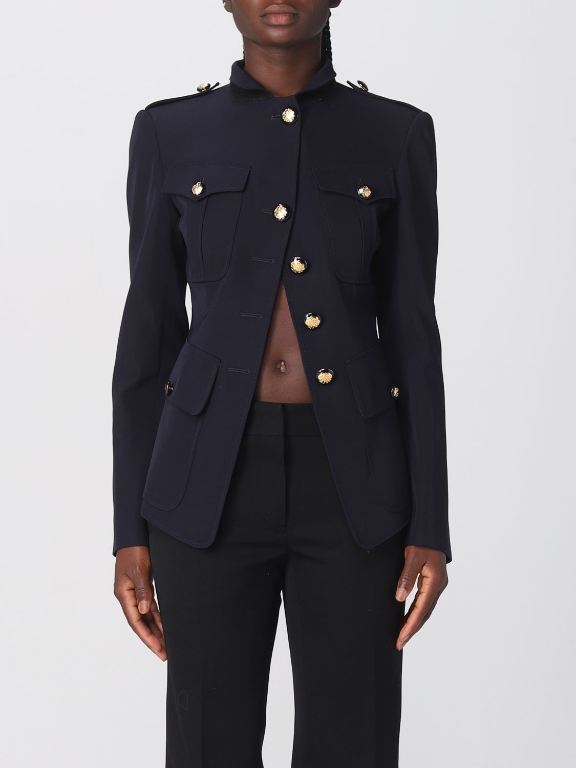 Alexander McQueen Blazer ALEXANDER MCQUEEN Woman colour Blue