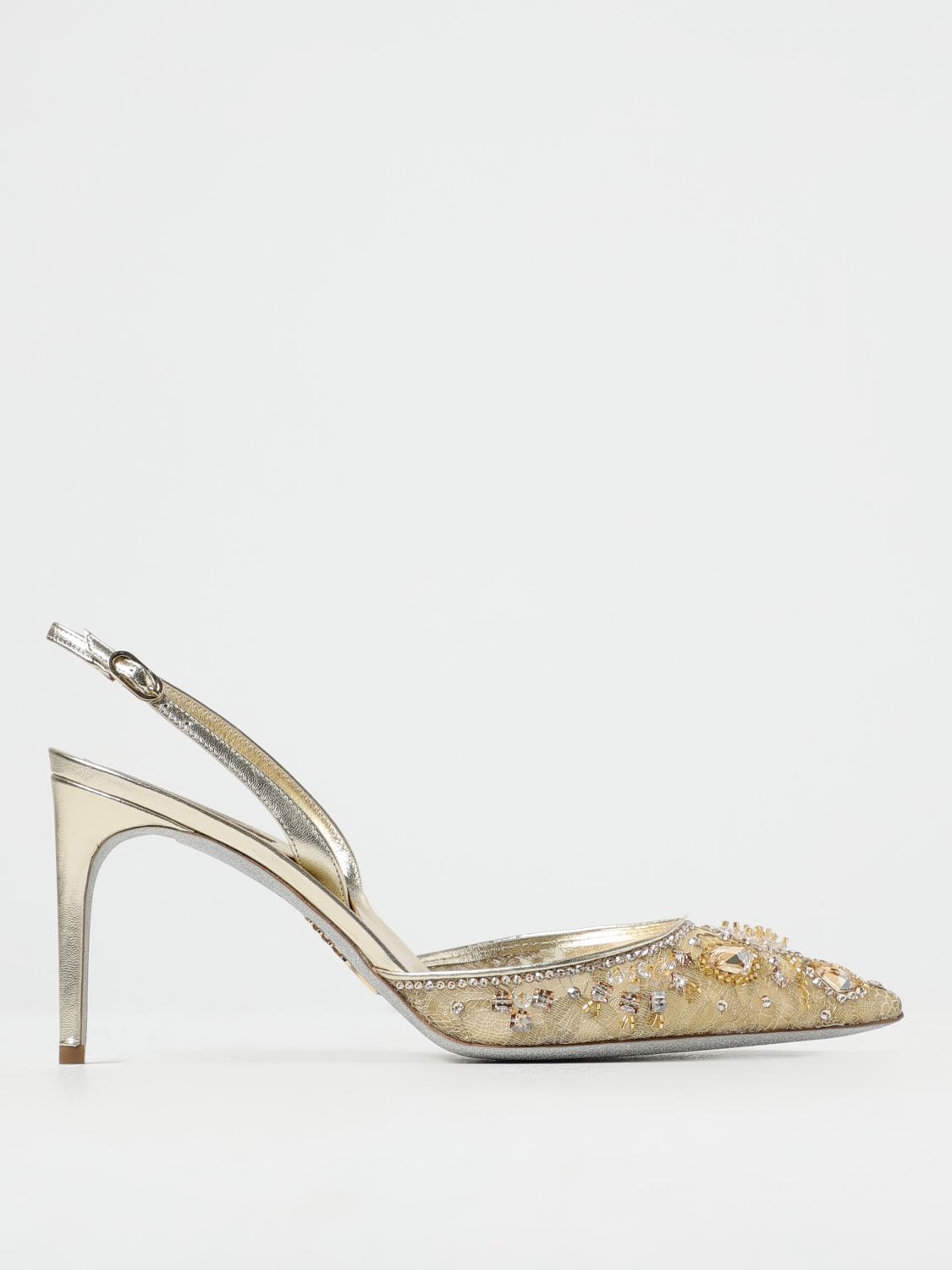 René Caovilla High Heel Shoes RENE CAOVILLA Woman colour Gold