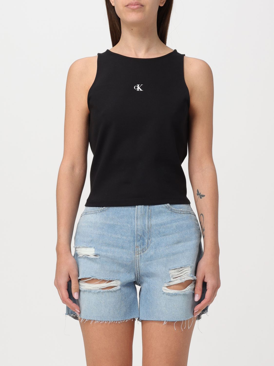 Ck Jeans Top CK JEANS Woman colour Black