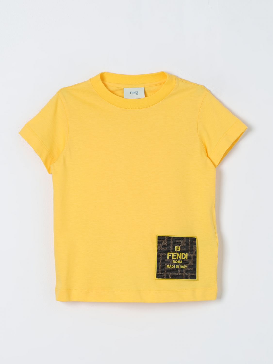 Fendi Kids T-Shirt FENDI KIDS Kids colour Yellow