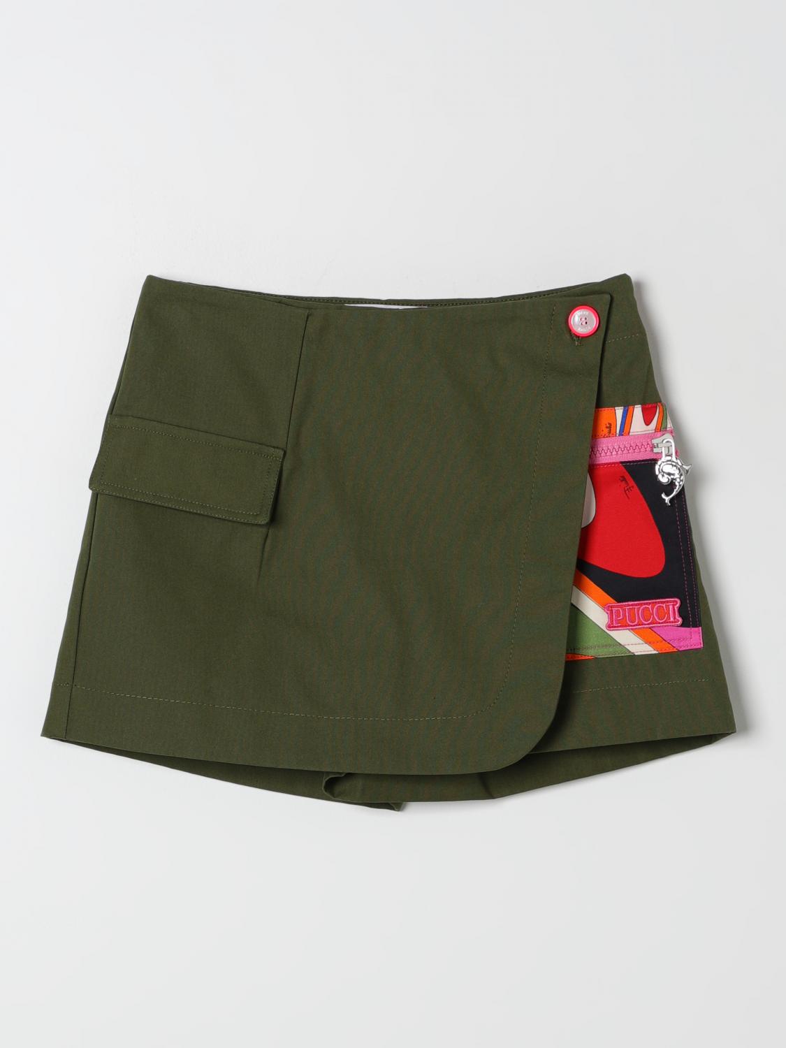 Emilio Pucci Junior Skirt EMILIO PUCCI JUNIOR Kids colour Green