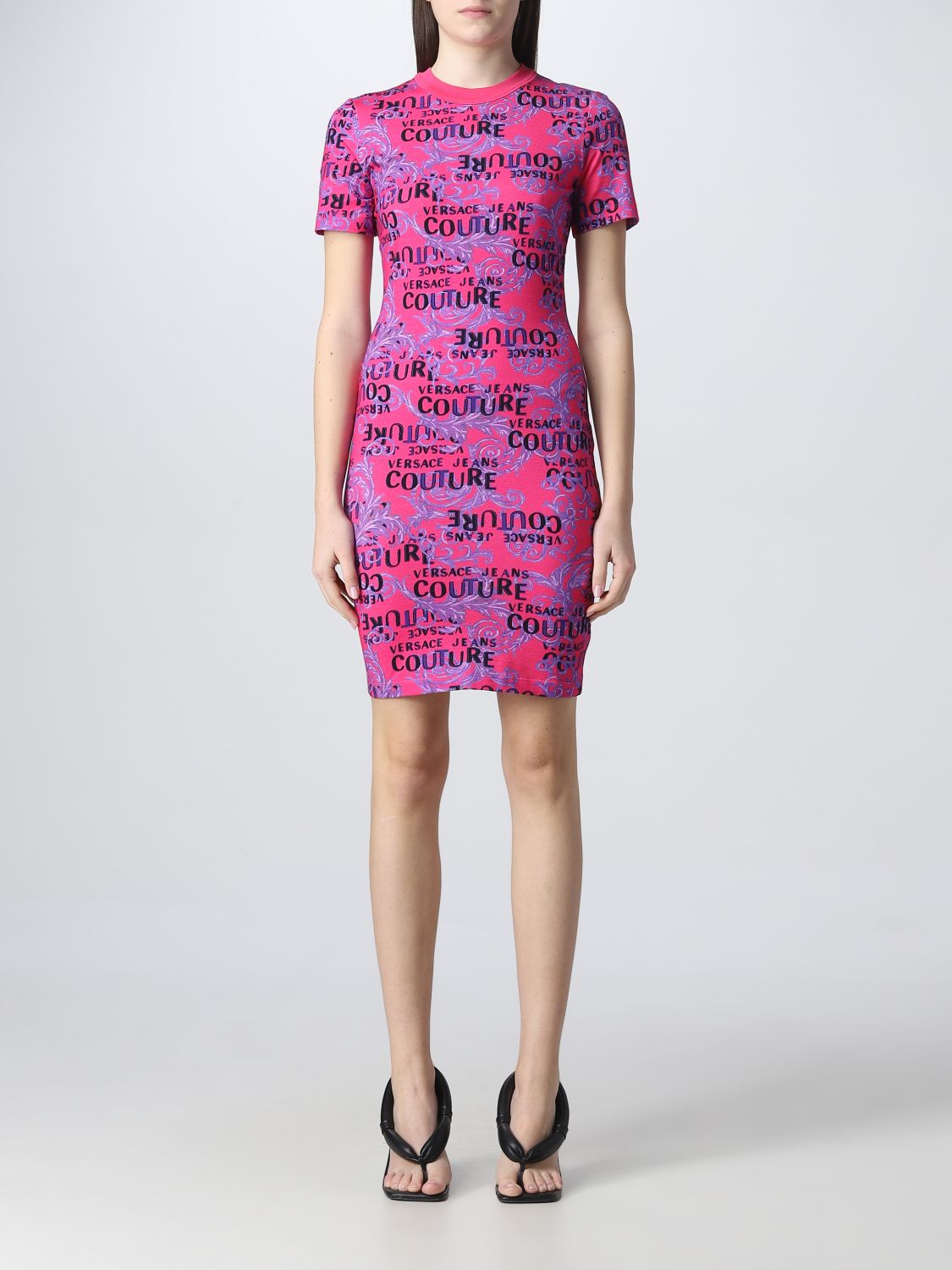 Versace Jeans Couture Dress VERSACE JEANS COUTURE Woman colour Fuchsia