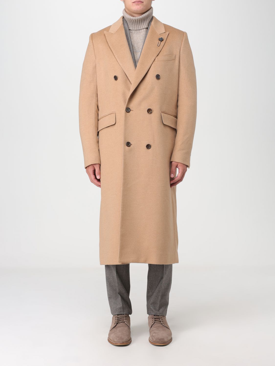 Lardini Coat LARDINI Men colour Beige