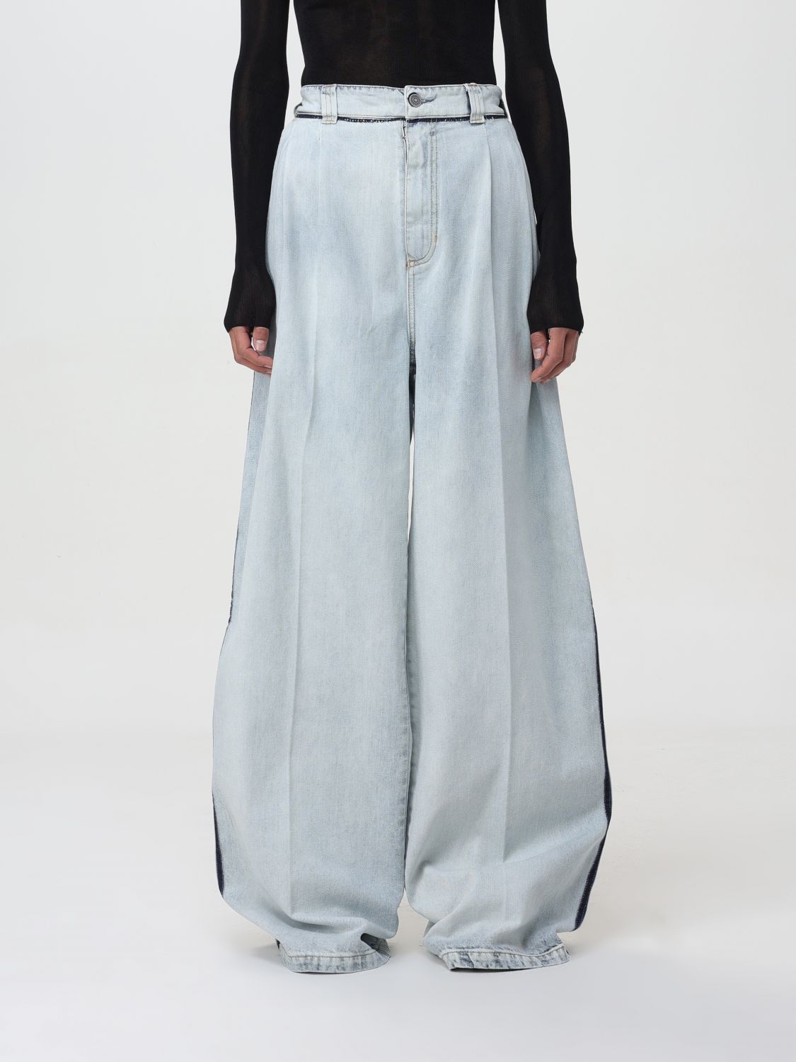 Maison Margiela Trousers MAISON MARGIELA Woman colour Denim