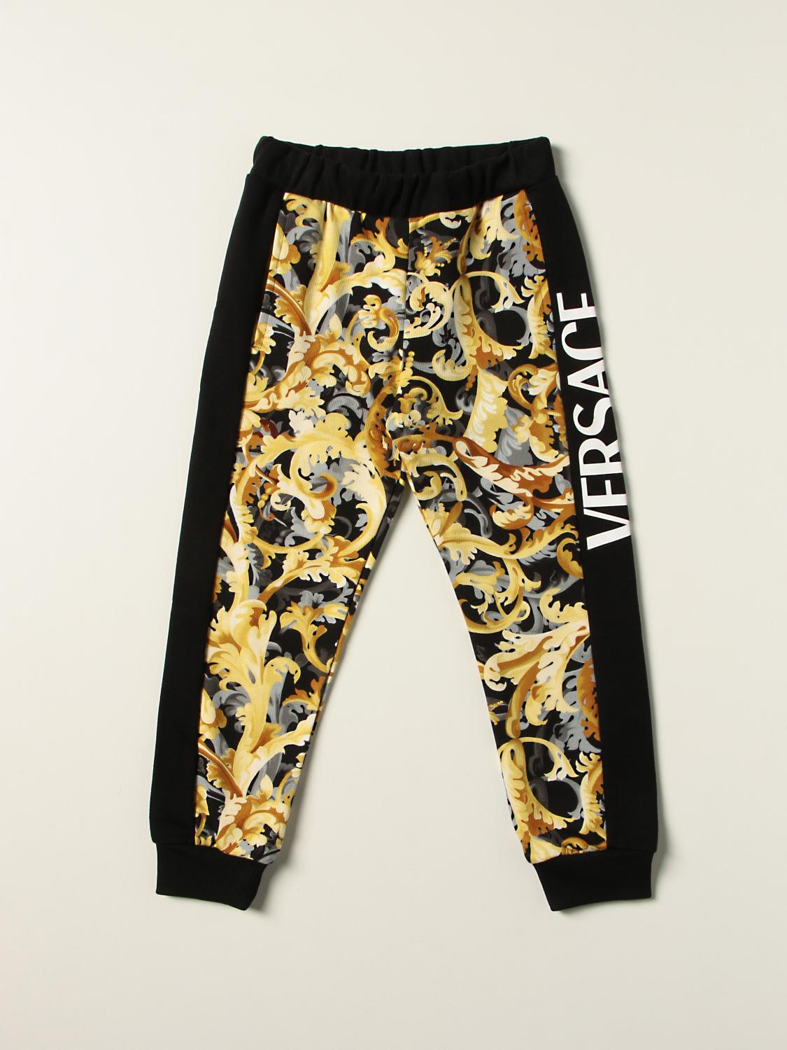 Young Versace Versace Young jogging trousers with baroque print