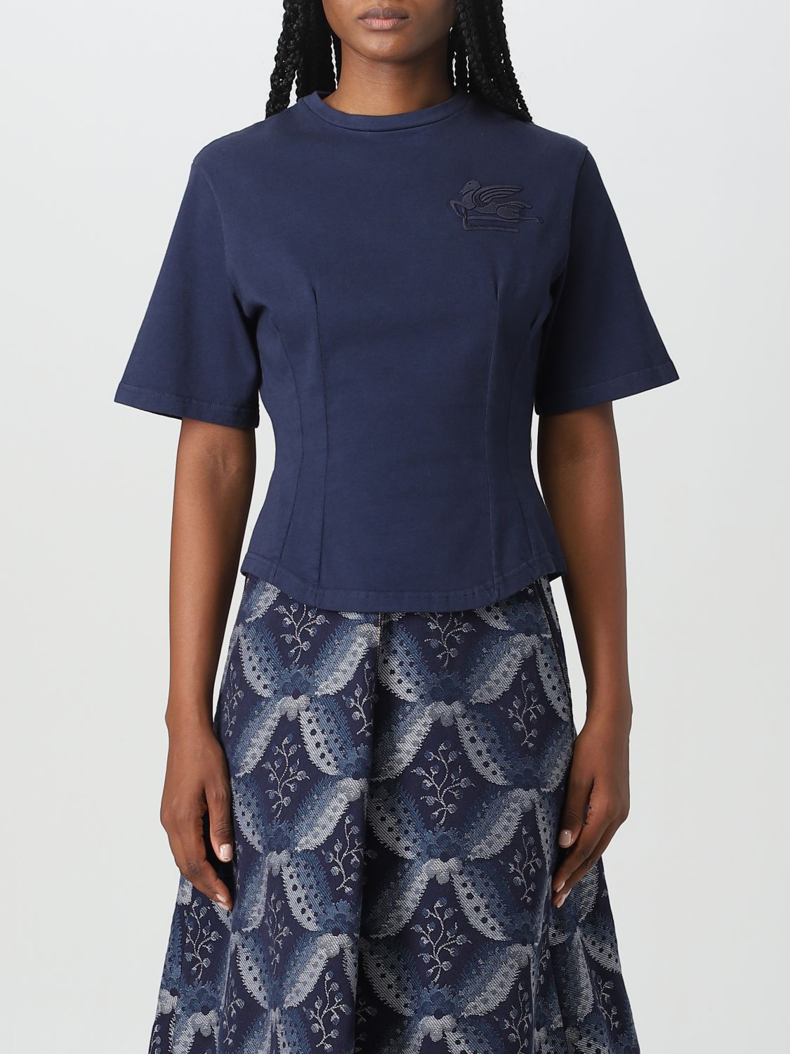 Etro T-Shirt ETRO Woman colour Blue