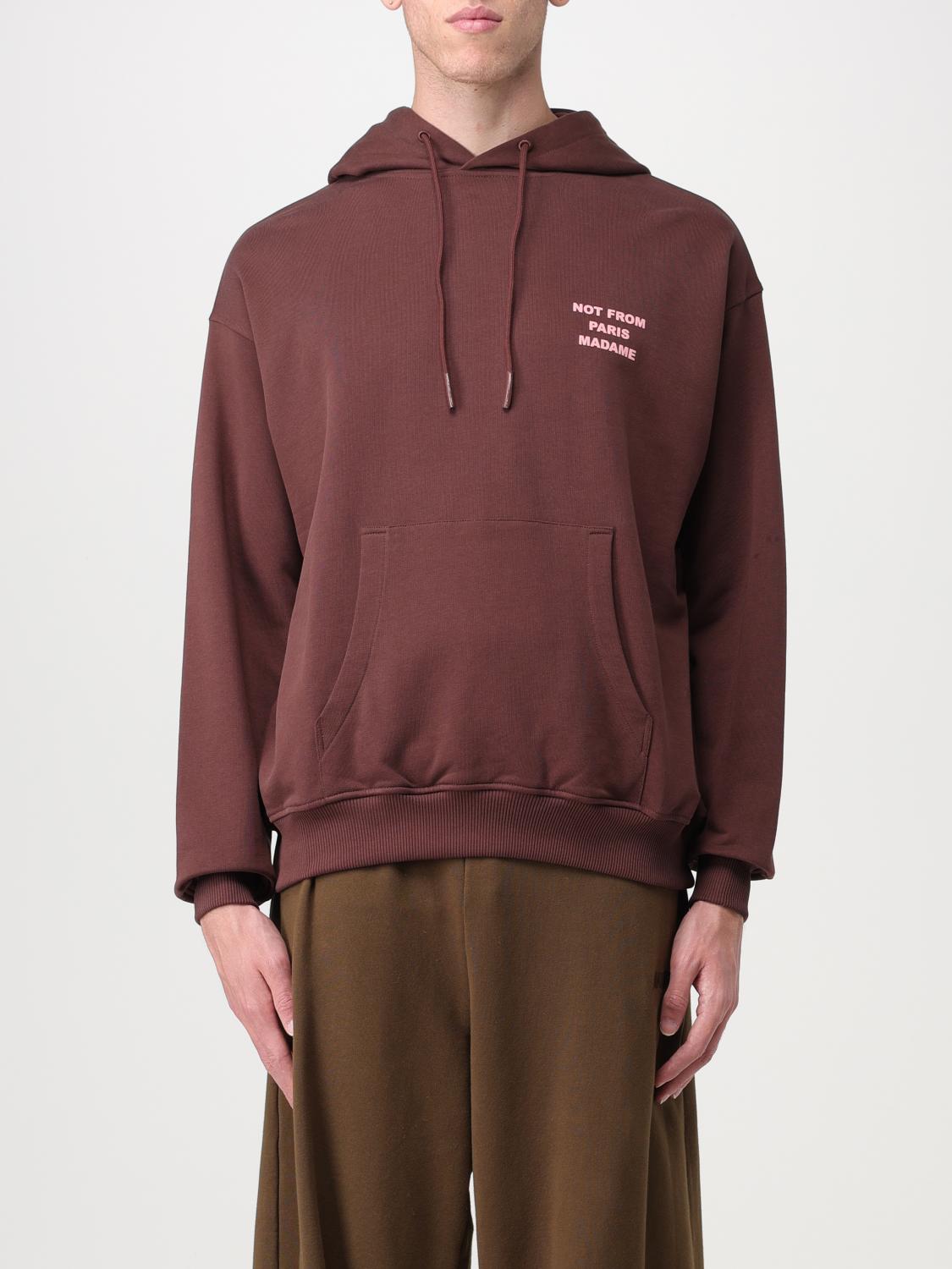 Drôle de Monsieur Sweatshirt DROLE DE MONSIEUR Men colour Brown