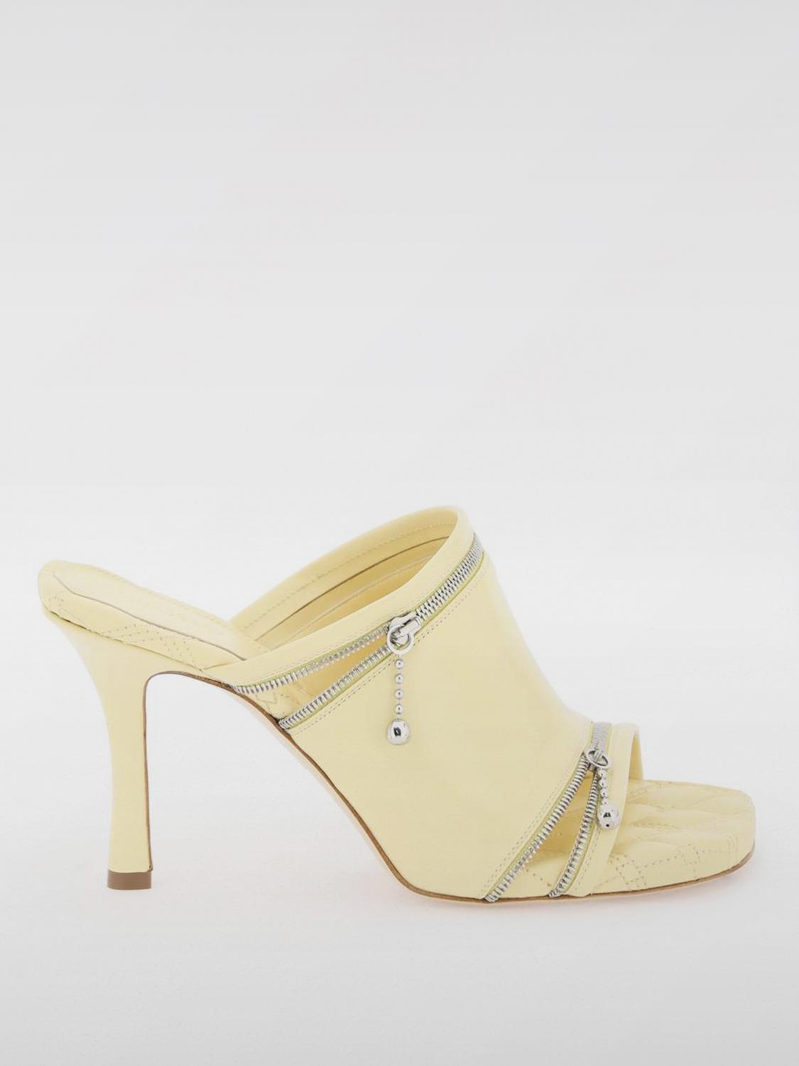 Burberry Heeled Sandals BURBERRY Woman color Yellow