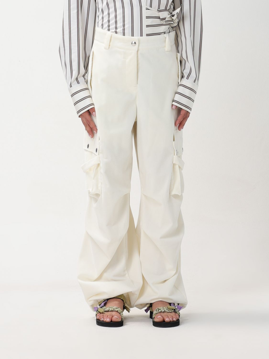 Msgm Trousers MSGM Woman colour White