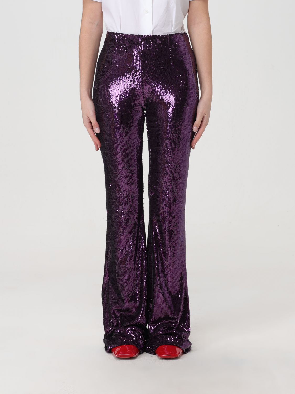 Philosophy Di Lorenzo Serafini Trousers PHILOSOPHY DI LORENZO SERAFINI Woman colour Violet