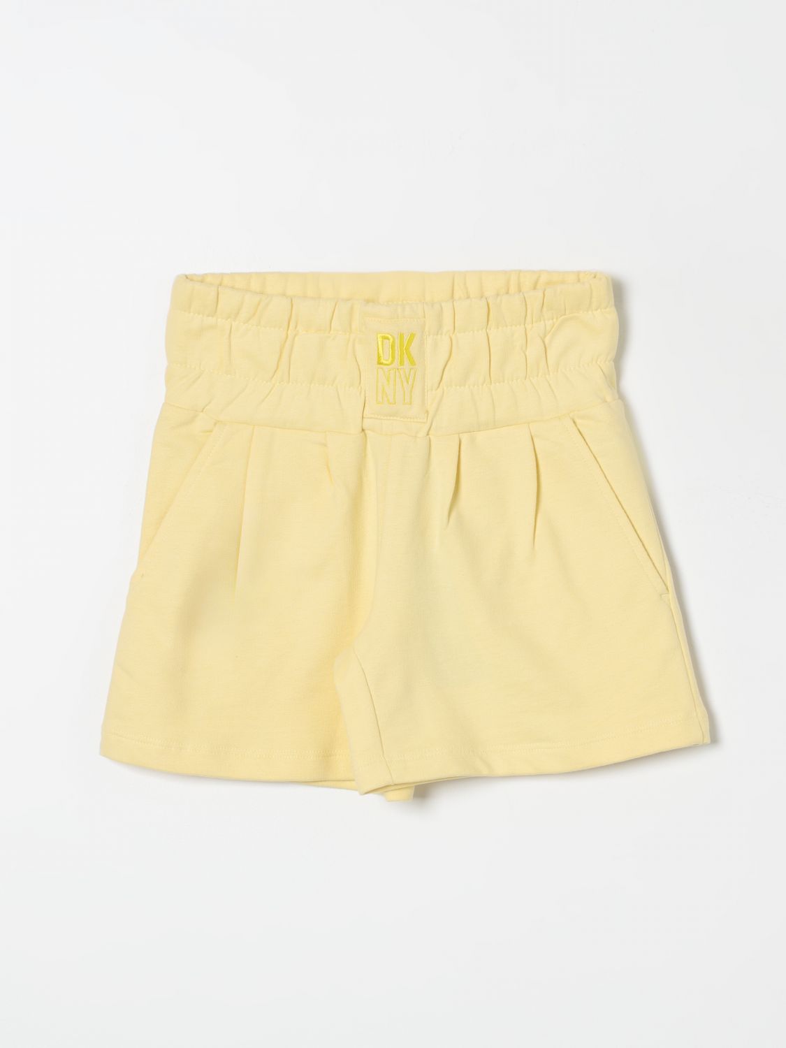 DKNY Short DKNY Kids color Straw Yellow