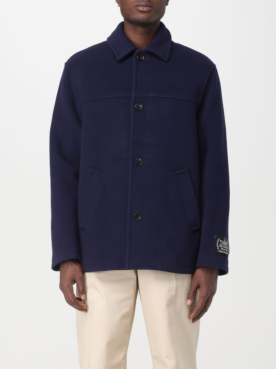 Msgm Coat MSGM Men colour Blue