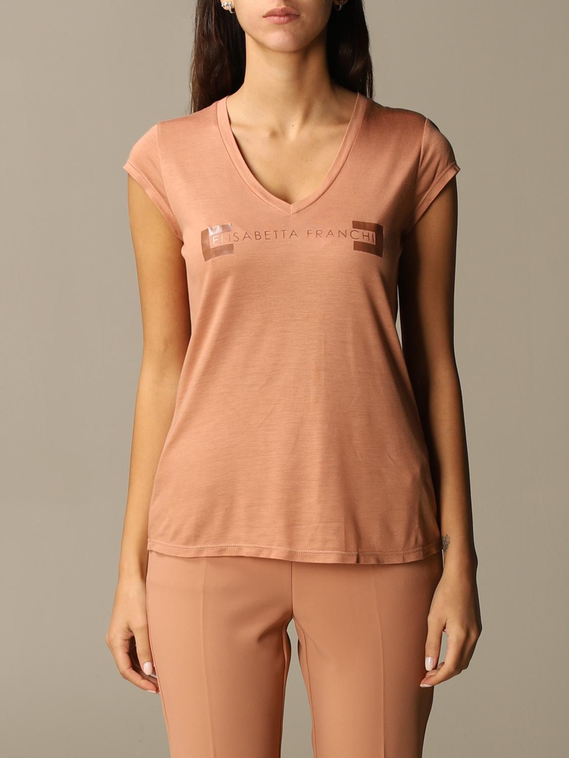 Elisabetta Franchi T-Shirt ELISABETTA FRANCHI Woman colour Pink