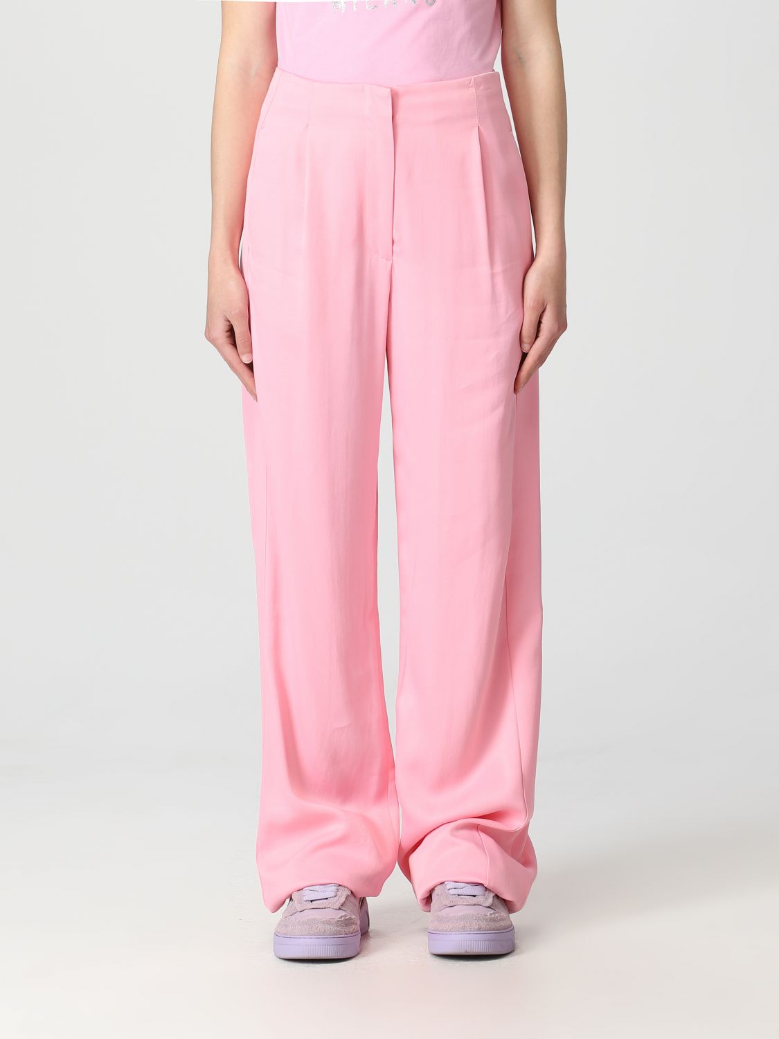 Msgm Trousers MSGM Woman colour Pink