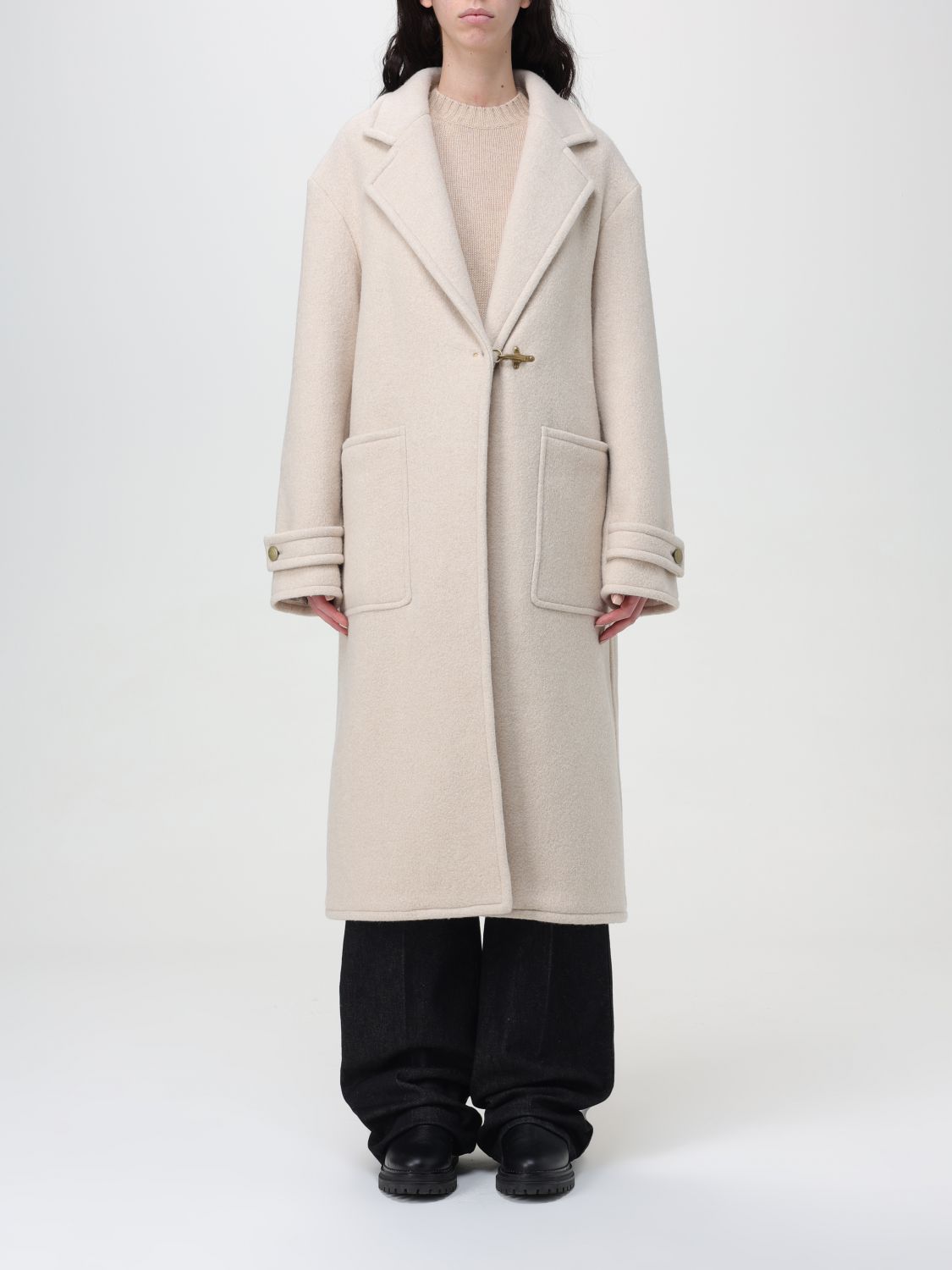 Fay Coat FAY Woman colour Yellow Cream