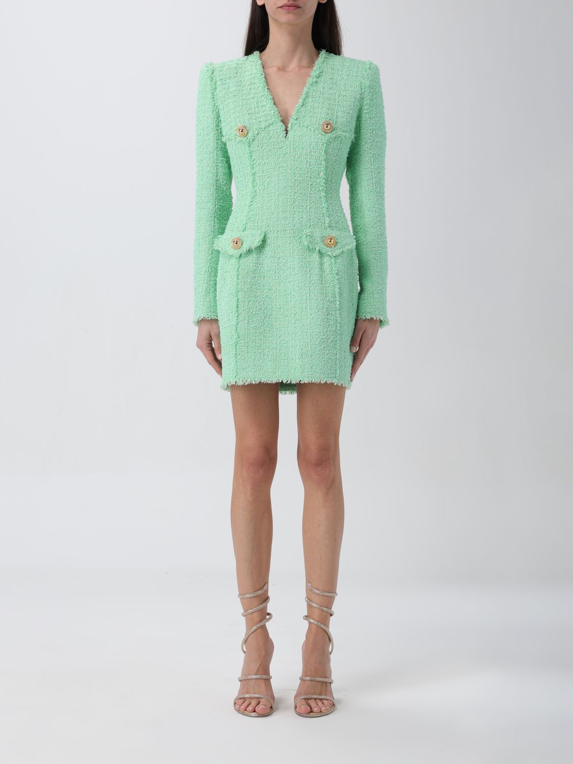 Balmain Dress BALMAIN Woman colour Green