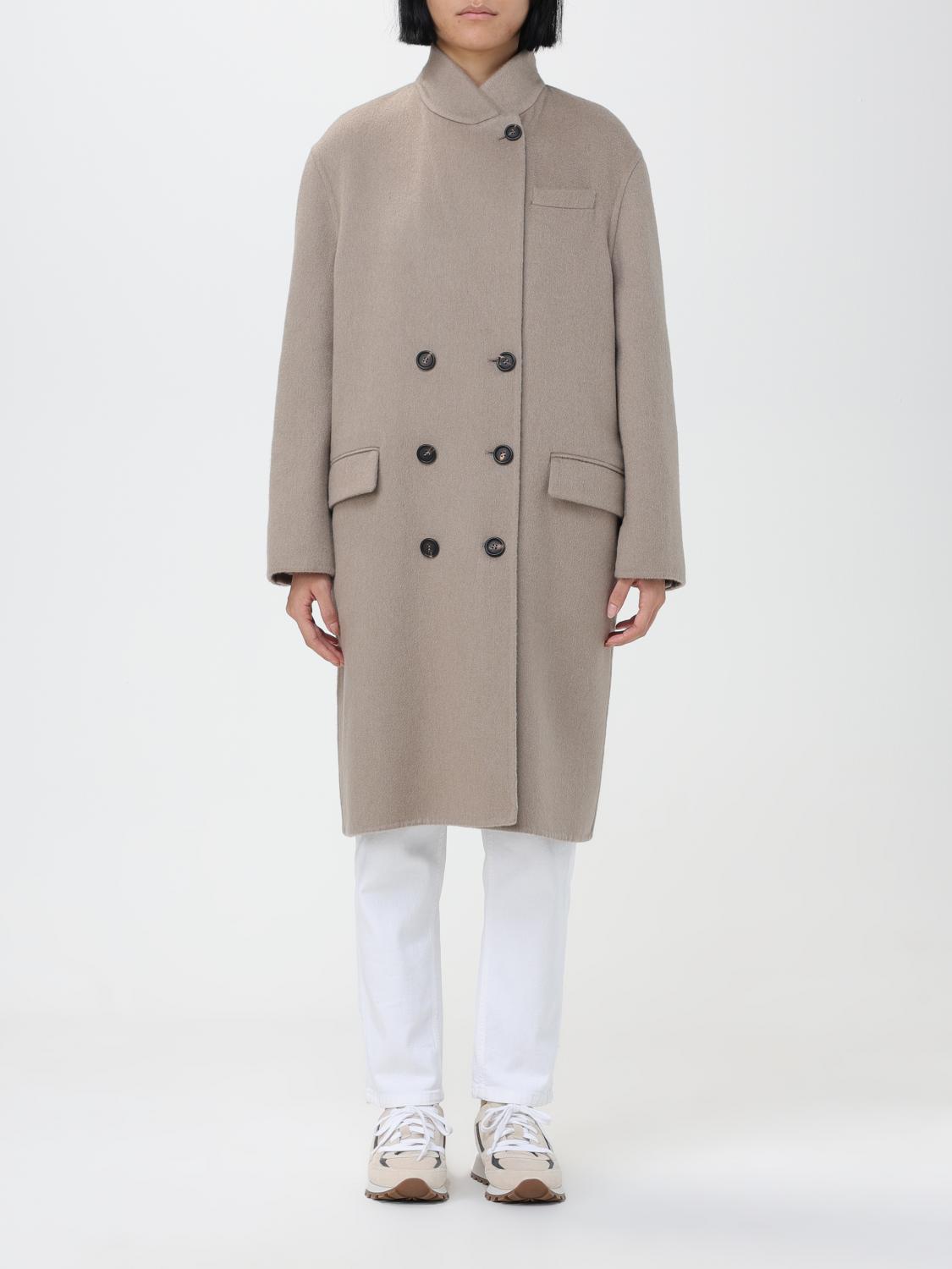 Brunello Cucinelli Coat BRUNELLO CUCINELLI Woman colour Walnut