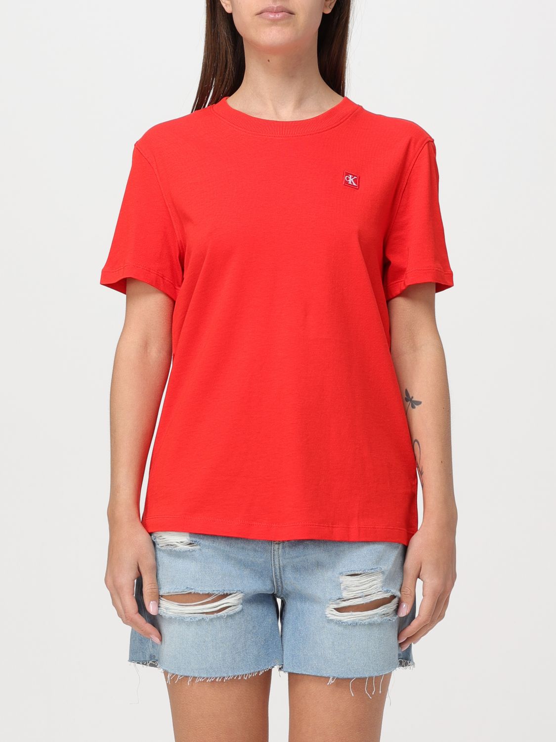 Ck Jeans T-Shirt CK JEANS Woman colour Red