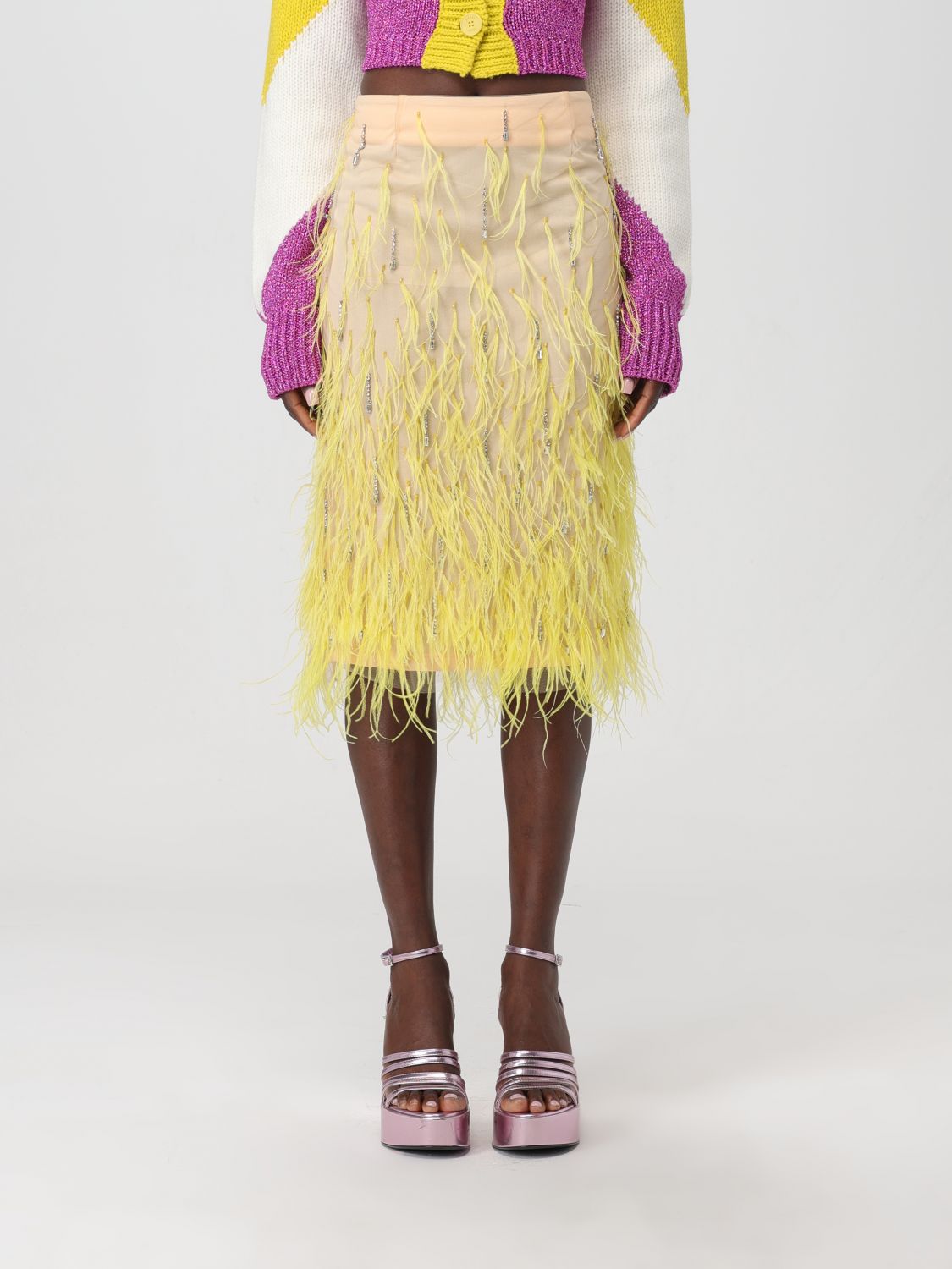 Des Phemmes Skirt DES PHEMMES Woman colour Yellow