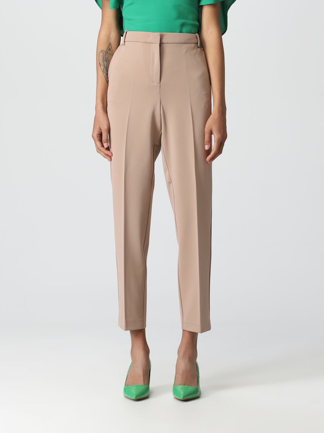 Pinko Trousers PINKO Woman colour Beige