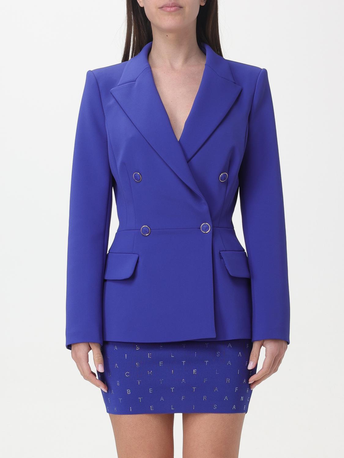 Elisabetta Franchi Blazer ELISABETTA FRANCHI Woman colour Indigo