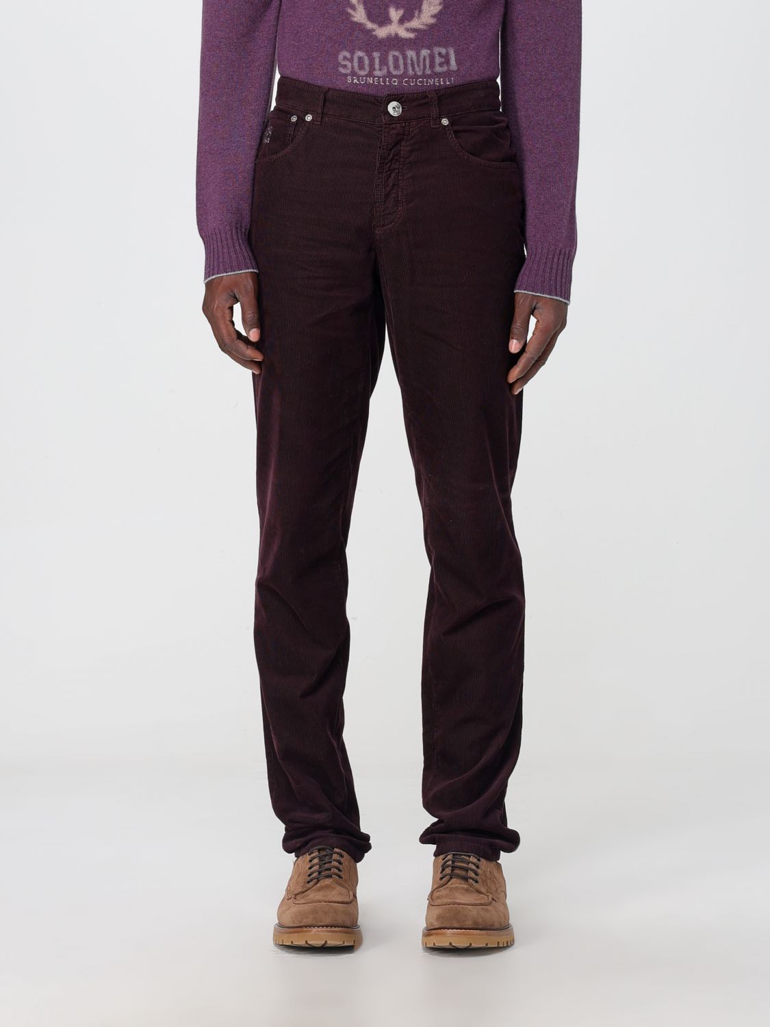 Brunello Cucinelli Trousers BRUNELLO CUCINELLI Men colour Violet