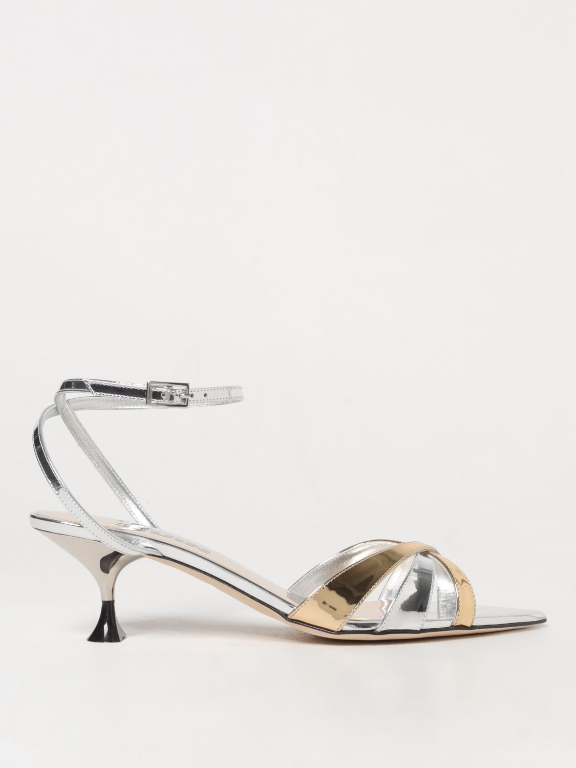 3JUIN Heeled Sandals 3JUIN Woman colour Silver