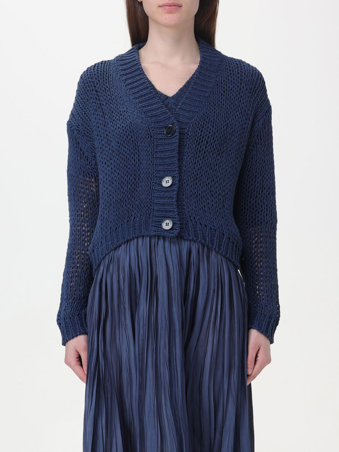 Roberto Collina Cardigan ROBERTO COLLINA Woman colour Blue