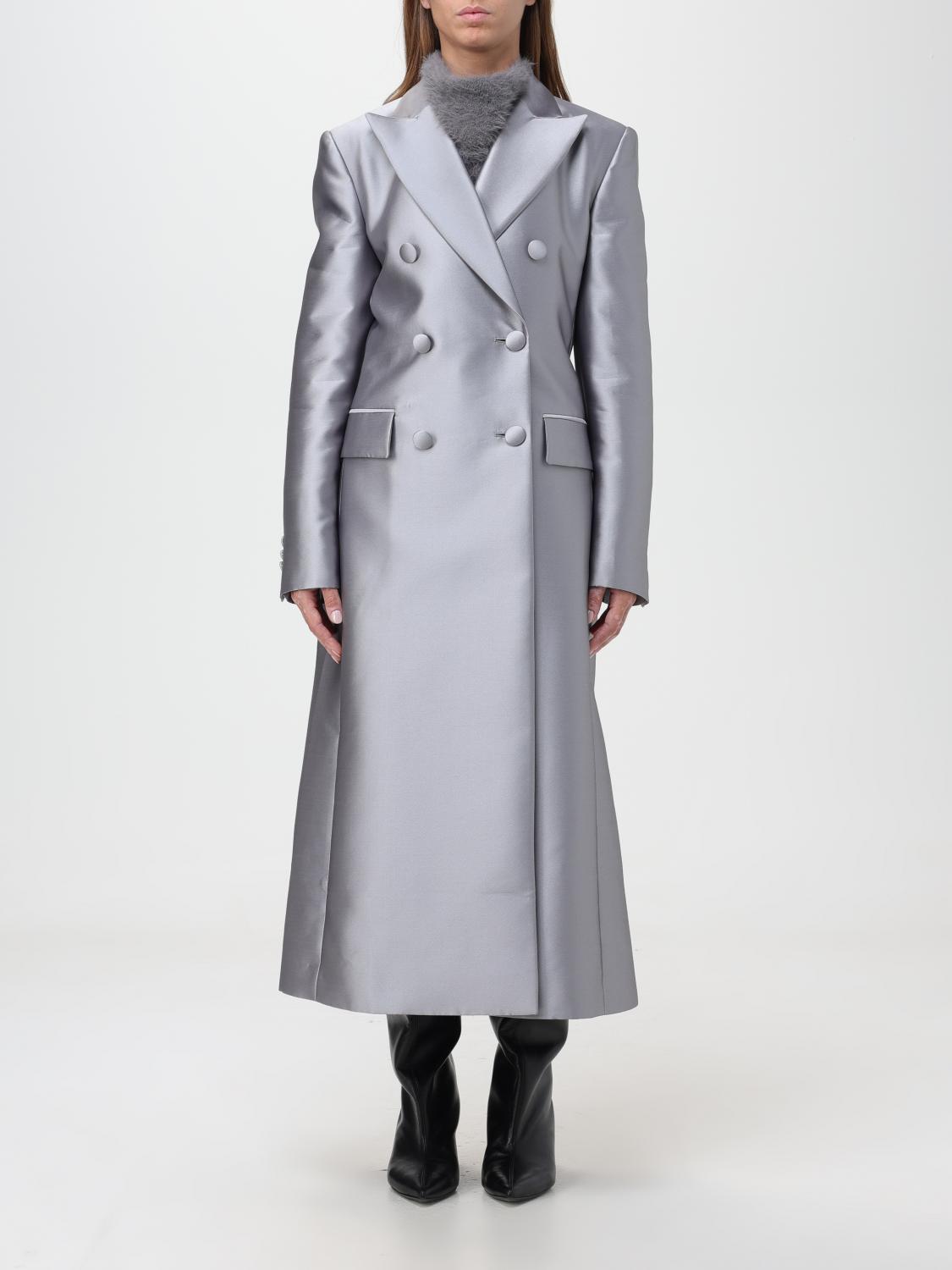 Alberta Ferretti Coat ALBERTA FERRETTI Woman colour Silver