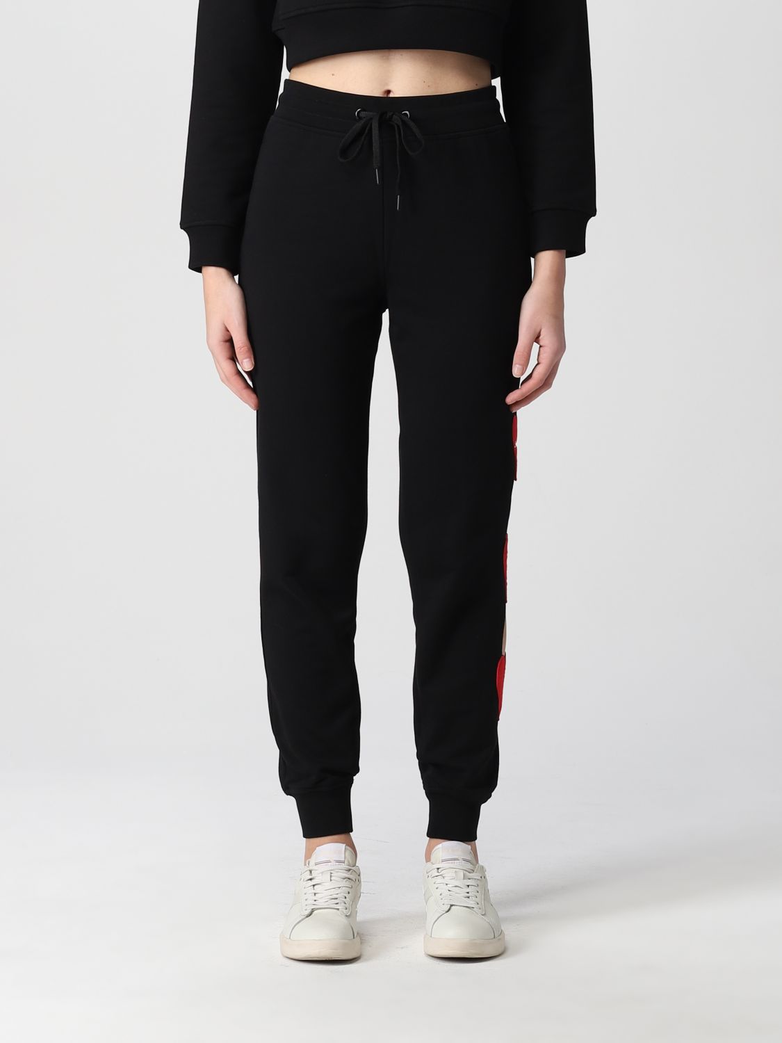 Love Moschino Trousers LOVE MOSCHINO Woman colour Black