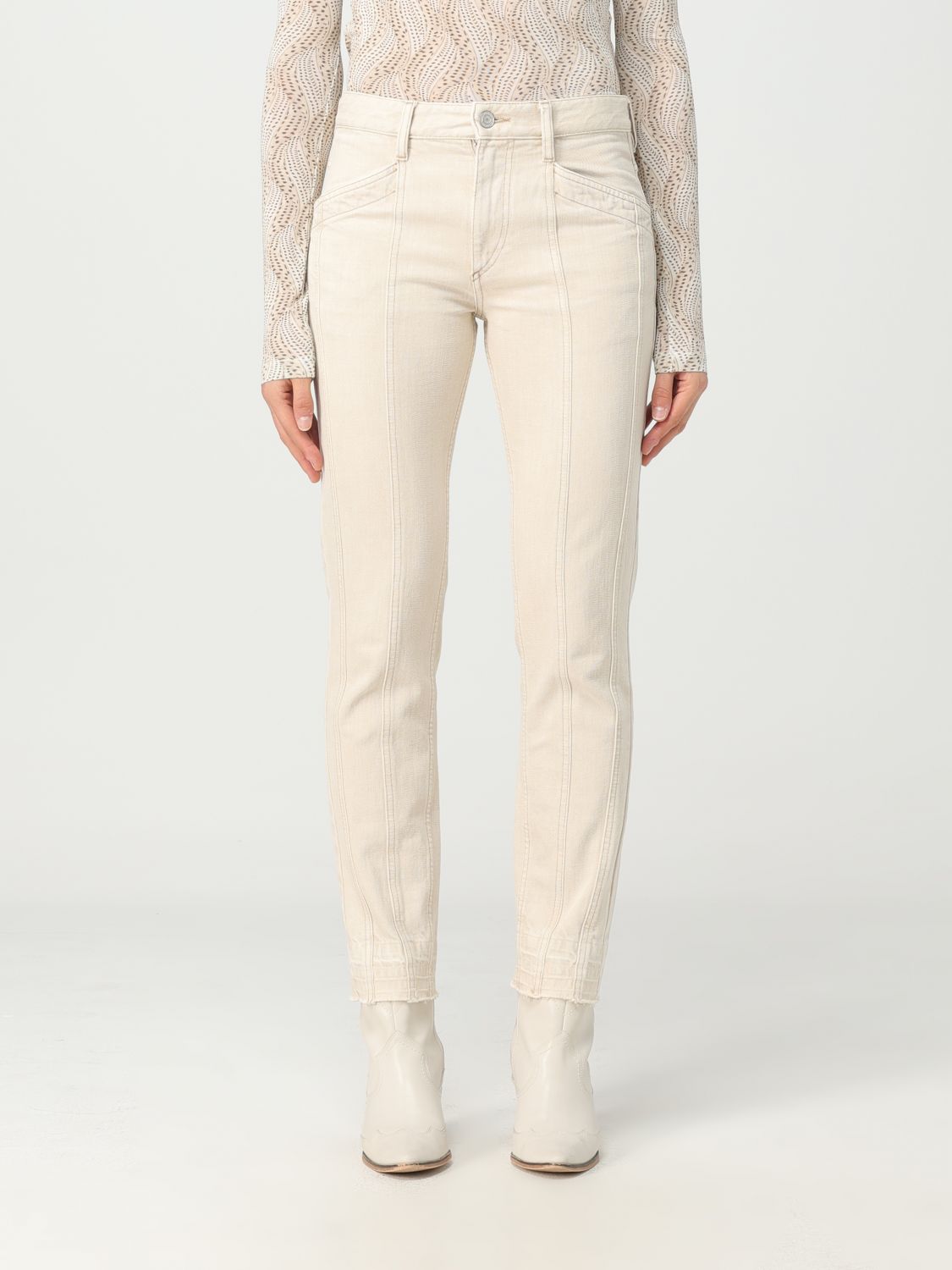 Isabel Marant Étoile Jeans ISABEL MARANT ETOILE Woman colour Beige