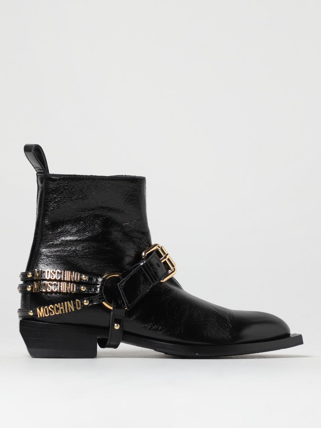 Moschino Couture Flat Ankle Boots MOSCHINO COUTURE Woman colour Black