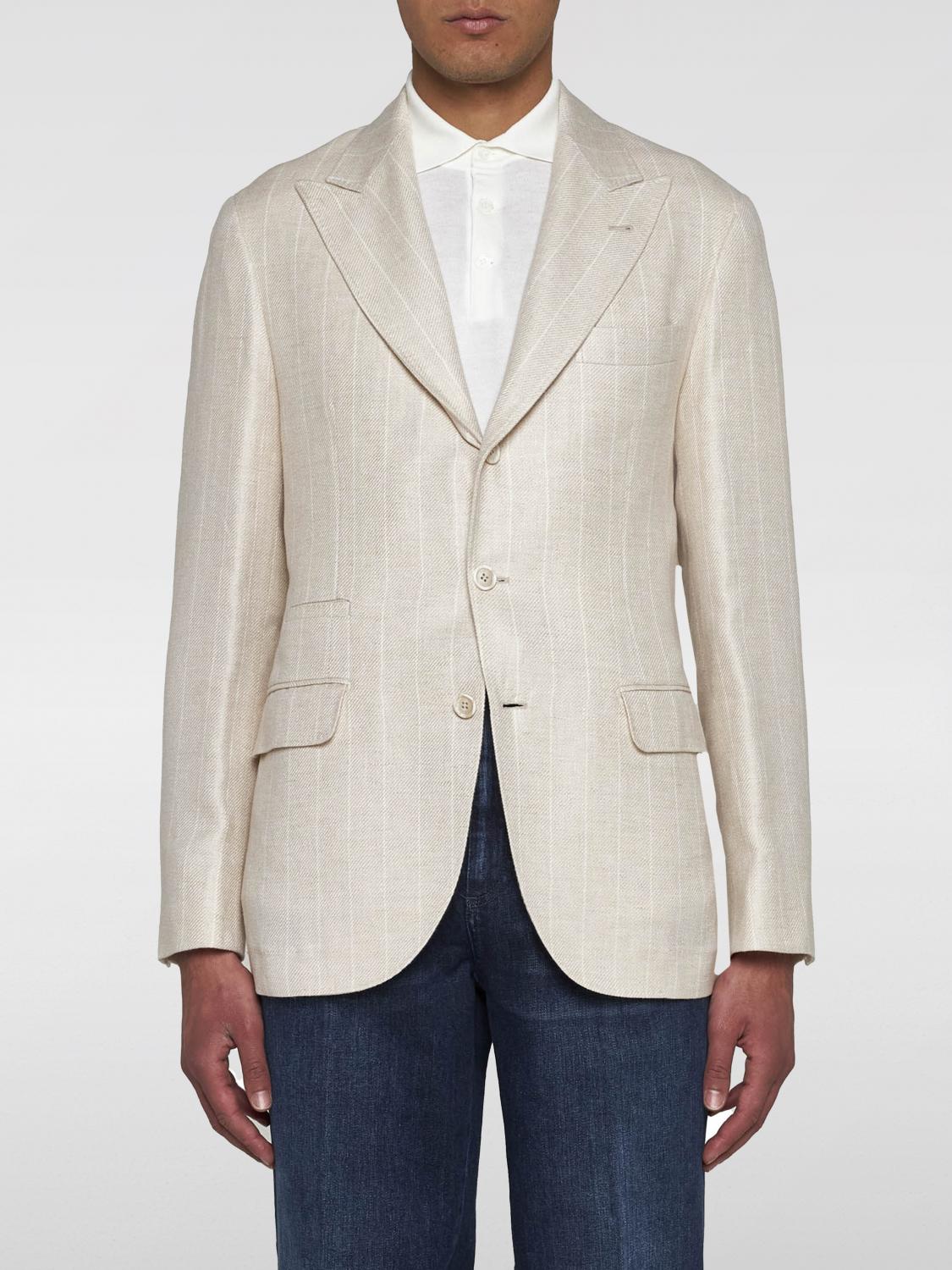 Brunello Cucinelli Blazer BRUNELLO CUCINELLI Men color Beige