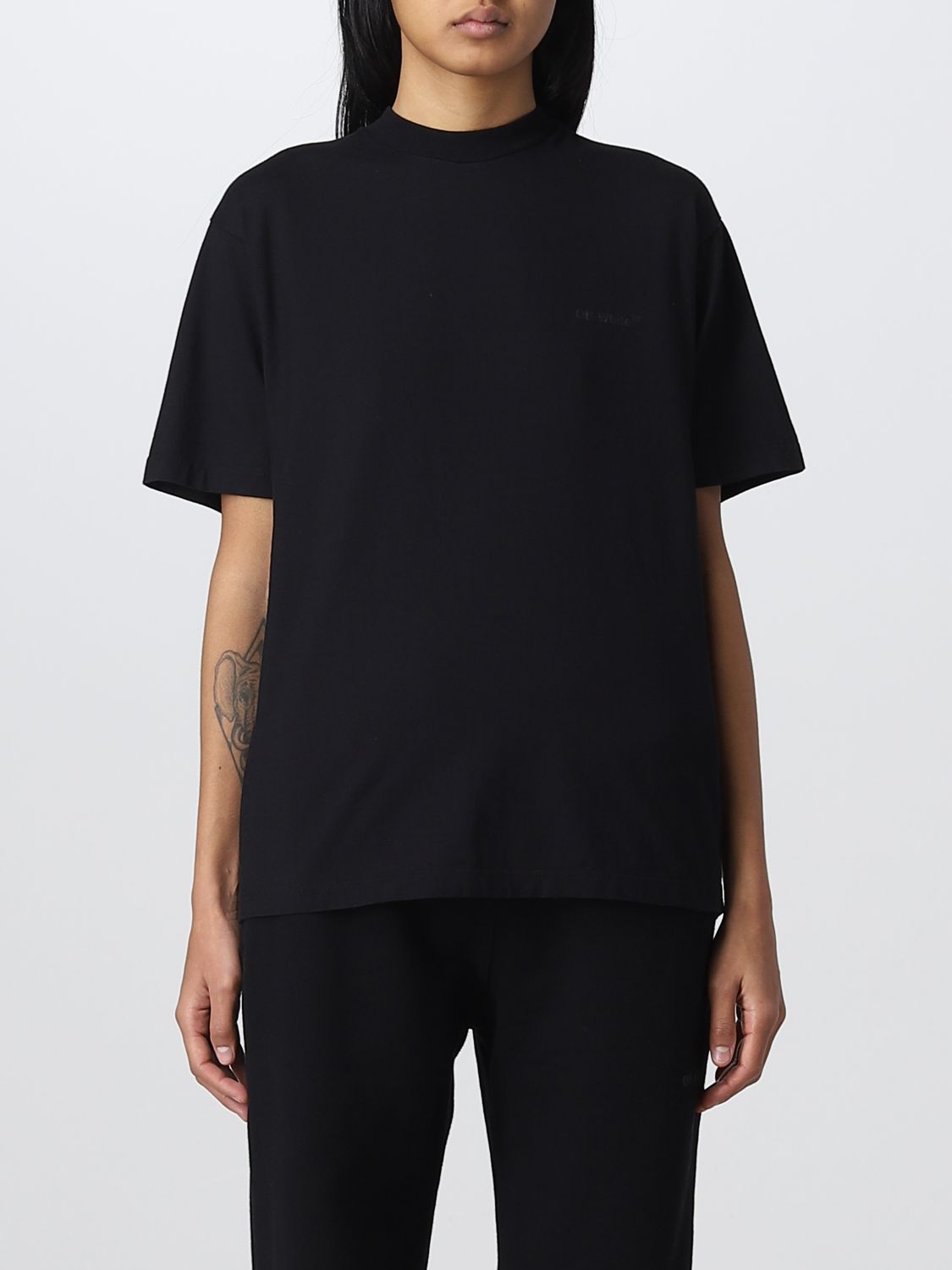 OFF-WHITE T-Shirt OFF-WHITE Woman colour Black